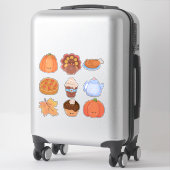 Thanksgiving Clipart Stickerblad Sticker (Koffer)