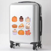 Thanksgiving Clipart Stickerblad Sticker (Koffer)