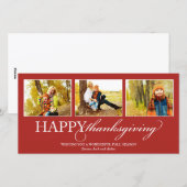 THANKSGIVING COLLAGE | VAKANTIEFOTOKAART FEESTDAGENKAART (Voorkant / Achterkant)