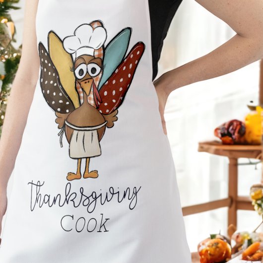 Thanksgiving Cook Turkije Grappig Schort