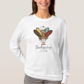 Thanksgiving Cook Turkije Schort Chef Girl Funny T-shirt (Voorkant)