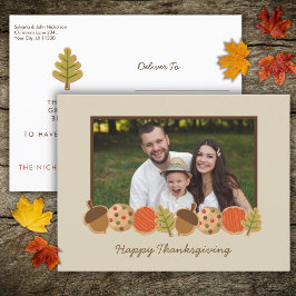 THANKSGIVING COOKIES FOTO BRIEFKAART