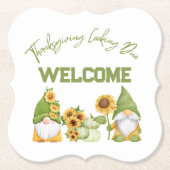 Thanksgiving Cooking Duo, WELKOM | Kartonnen Onderzetters (Voorkant)