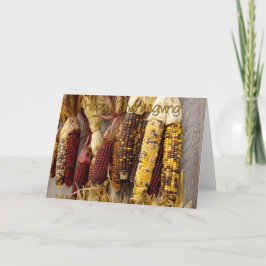 Thanksgiving Corn Feestdagen Kaart