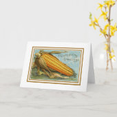  Thanksgiving Corn Holiday Kaart (Gele Bloem)
