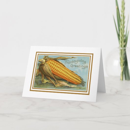  Thanksgiving Corn Holiday Kaart (Voorkant)