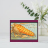  Thanksgiving Corn Husk Feestdagenkaart (Staand voorkant)