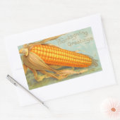Thanksgiving Corn Husk Rechthoekige Sticker (Envelop)