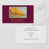 Thanksgiving Corn Husk Visitekaartje (Voorkant / Achterkant)