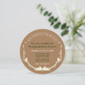 Thanksgiving Cornbread Collard Green Black Eye Pea Kaart (Staand voorkant)