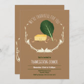 Thanksgiving CornBrood Collard Green Black Eye Pea Kaart (Voorkant / Achterkant)