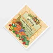 Thanksgiving Cornucopia Abundance Horn of Plenty Servet (Hoek)