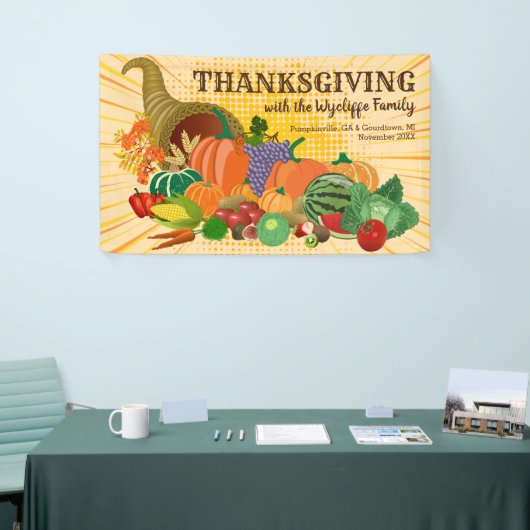 Thanksgiving Cornucopia Abundance Horn of Plenty Spandoek (Beurs)