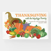 Thanksgiving Cornucopia Abundance Horn of Plenty Spandoek (Horizontaal)