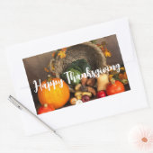 Thanksgiving Cornucopia Bounful Harvest Rechthoekige Sticker (Envelop)
