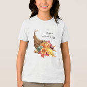 Thanksgiving Cornucopia Boys T-shirt (Voorkant)