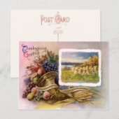Thanksgiving Cornucopia Briefkaart (Voorkant / Achterkant)