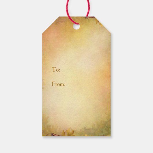 Thanksgiving, Cornucopia Cadeaulabel (Achterkant)