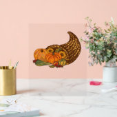 Thanksgiving Cornucopia Classic T-shirt Acryl Bord (Huwelijk)