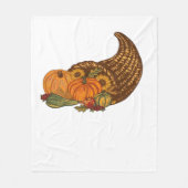 Thanksgiving Cornucopia Classic T-shirt Fleece Deken (Voorkant)