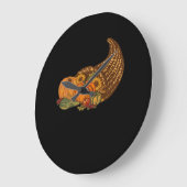 Thanksgiving Cornucopia Classic T-shirt Grote Klok (Hoek)