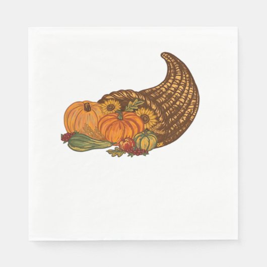 Thanksgiving Cornucopia Classic T-shirt Servet (Voorkant)