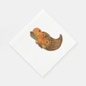 Thanksgiving Cornucopia Classic T-shirt Servet (Hoek)