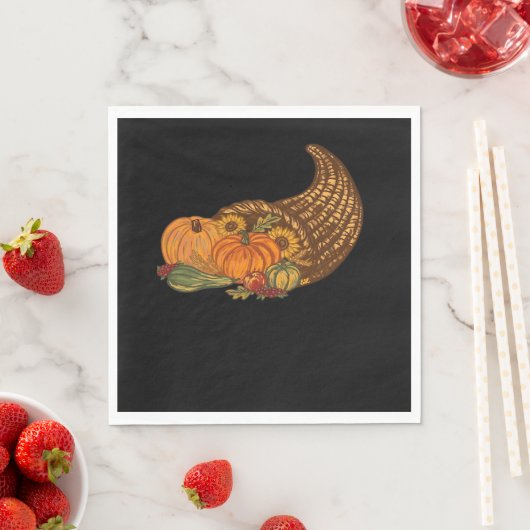 Thanksgiving Cornucopia Classic T-shirt Servet (Insitu)