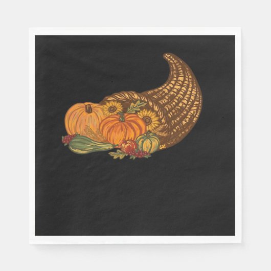 Thanksgiving Cornucopia Classic T-shirt Servet (Voorkant)