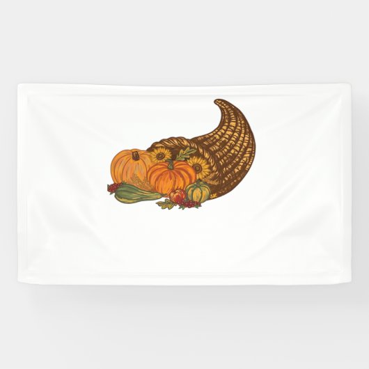 Thanksgiving Cornucopia Classic T-shirt Spandoek (Horizontaal)