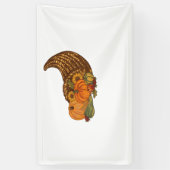 Thanksgiving Cornucopia Classic T-shirt Spandoek (Verticaal)