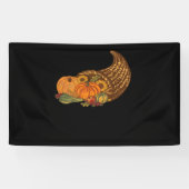 Thanksgiving Cornucopia Classic T-shirt Spandoek (Horizontaal)