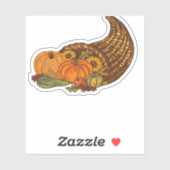 Thanksgiving Cornucopia Classic T-shirt Sticker (Vel)
