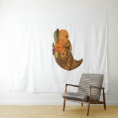 Thanksgiving Cornucopia Classic T-shirt Wandkleed (In Situ (horizontaal))