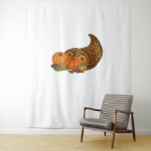 Thanksgiving Cornucopia Classic T-shirt Wandkleed (In situ)