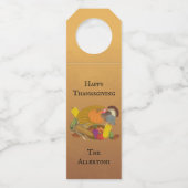 Thanksgiving Cornucopia Flessenhanger (Voorkant)