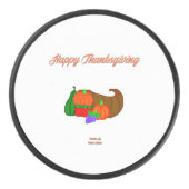 Thanksgiving Cornucopia Hockey Puck (Voorkant)