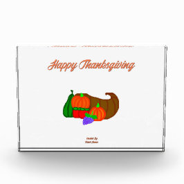 Thanksgiving Cornucopia Horizontale foto Block