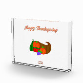 Thanksgiving Cornucopia Horizontale foto Block (Rechts)