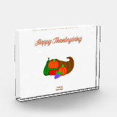 Thanksgiving Cornucopia Horizontale foto Block (Links)