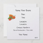 Thanksgiving Cornucopia Invitation - SRF Kaart (Achterkant)