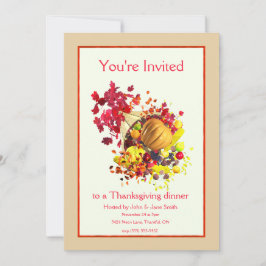 Thanksgiving Cornucopia Kaart