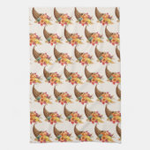 Thanksgiving Cornucopia Keukenhanddoek (Verticaal)