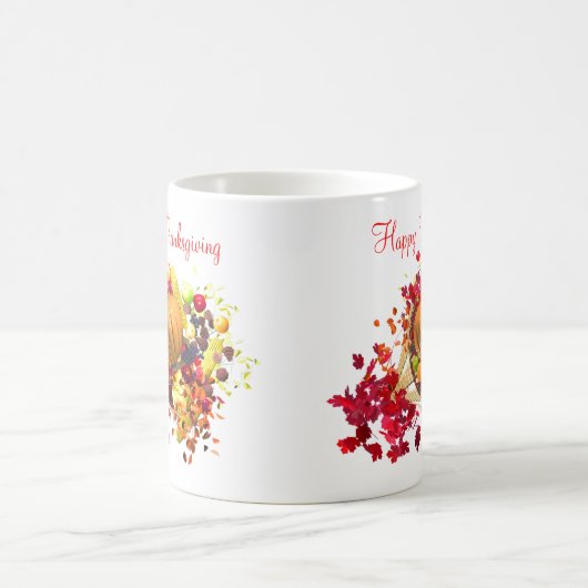 Thanksgiving Cornucopia Koffiemok (Center)