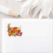 Thanksgiving Cornucopia Label (Insitu)