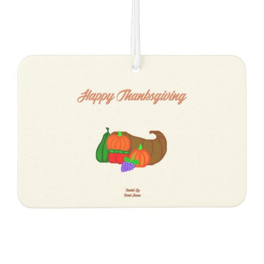 Thanksgiving Cornucopia Landscape Luchtverfrisser (Voorkant)