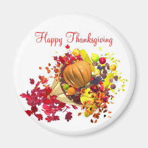 Thanksgiving Cornucopia Magneet