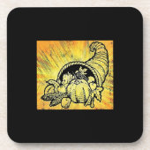 Thanksgiving Cornucopia Onderzetter (Voorkant)