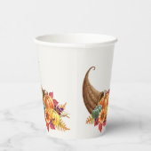 Thanksgiving Cornucopia Paper Cups Papieren Bekers (Rechts)