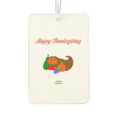 Thanksgiving Cornucopia Portrait Luchtverfrisser (Achterkant)